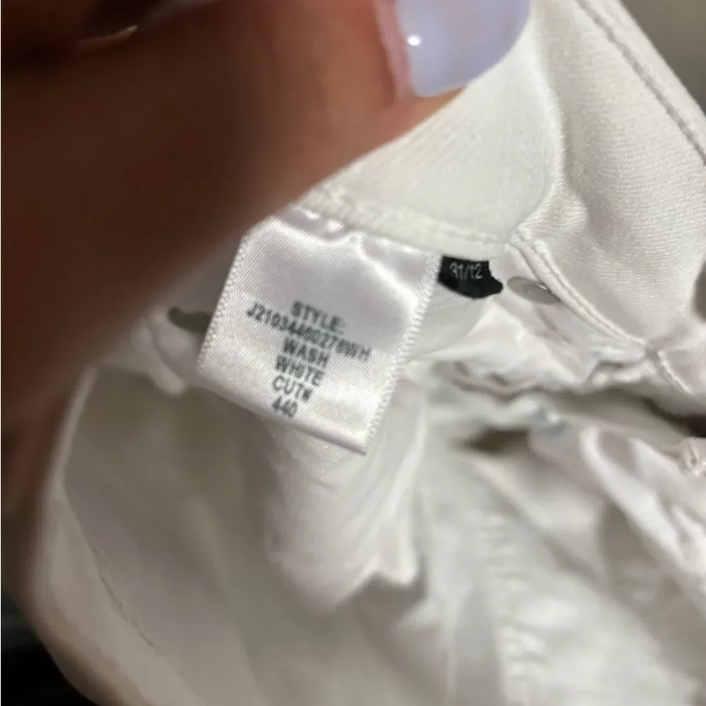 Veronica Beard Carly Kick-Flare High Rise Jeans White- Size 31 (12) - Picture 8 of 12